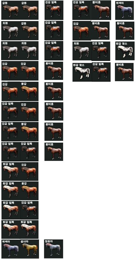 black desert horse breeding|black desert online horse colors.